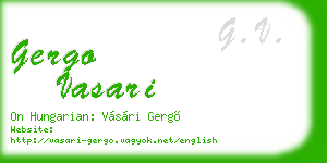 gergo vasari business card